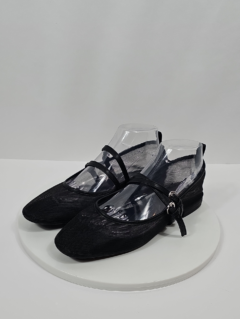 NWOT Abound Galantis Mesh Mary Jane Flats Double-Strap Buckle Shoes Black 8.5 - Picture 11 of 15
